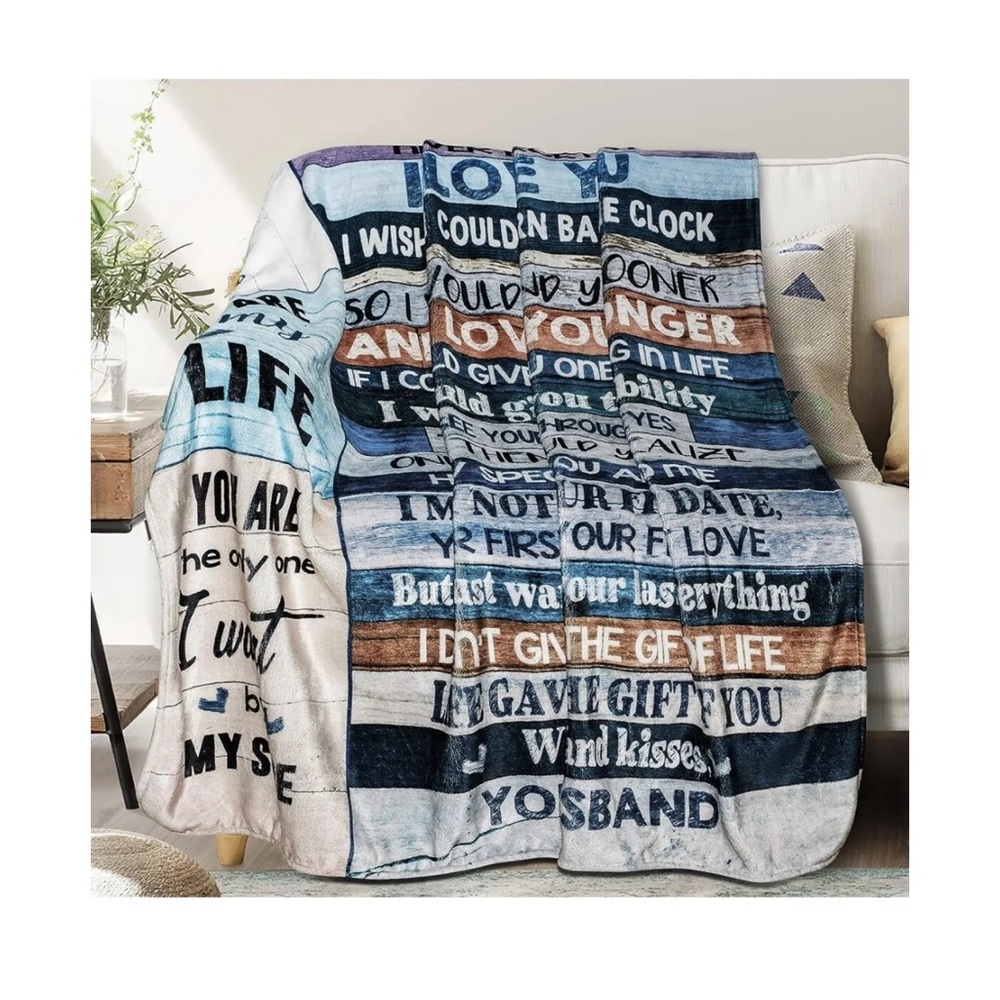 From Husband To Wife Blanket, Your Last Everything Fleece Sherpa Blanket